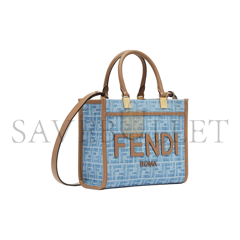 F**di sunshine small jeans light blue 8bh394as3ff1plm (25.5*22.5*12cm)